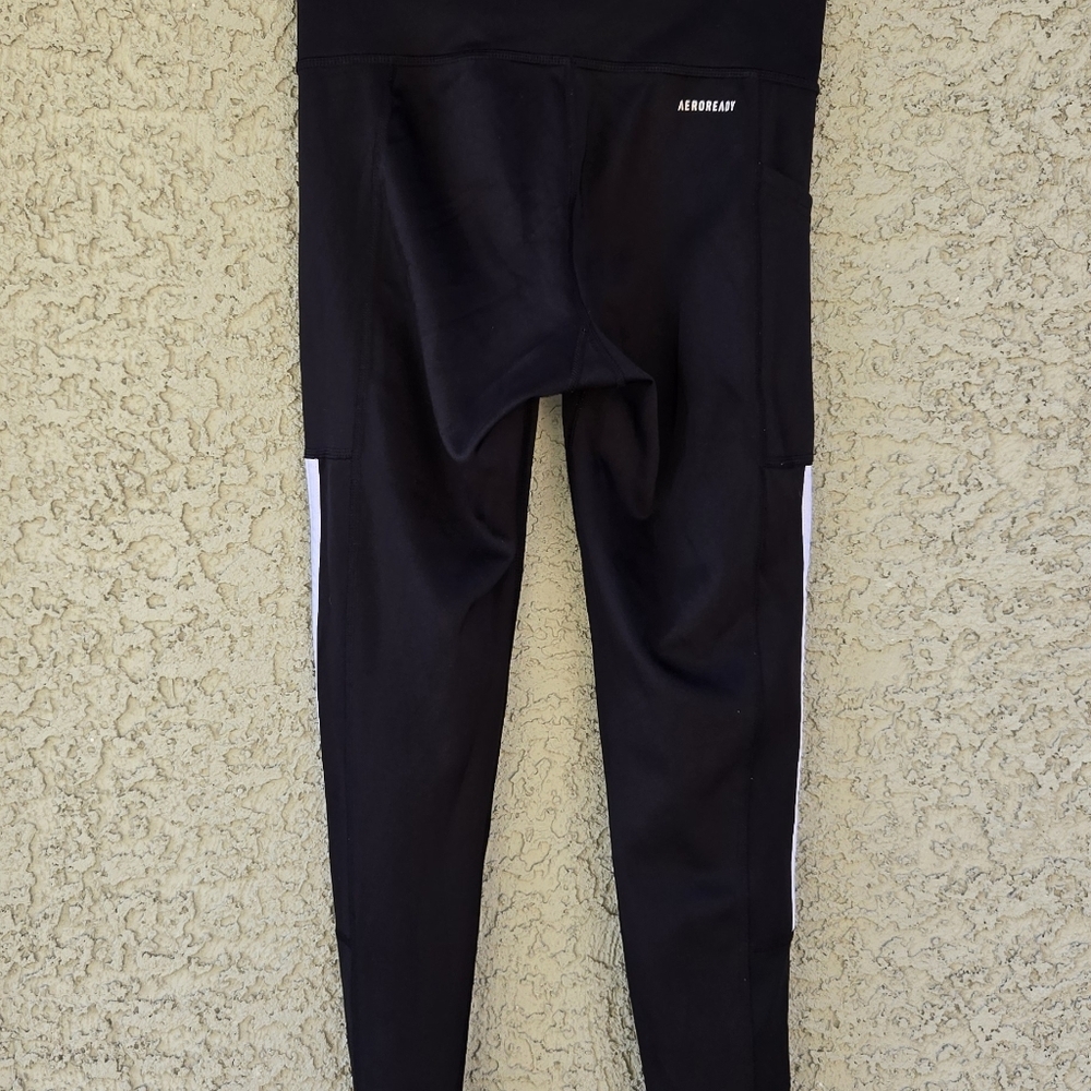 Adidas Aeroready Black Leggings - Picture 4 of 7